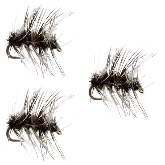 The Fly Fishing Place 3 Pack Griffiths Gnat Midge Trout Dry Fly Size 20
