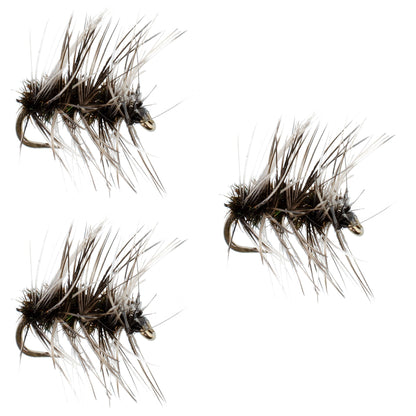 The Fly Fishing Place 3 Pack Griffiths Gnat Midge Trout Dry Fly Size 18