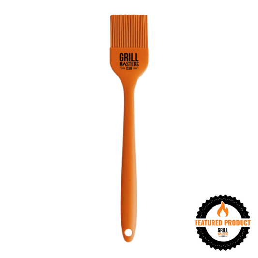 Grill Masters Club 8.5" Silicone BBQ Mop Brush - Orange