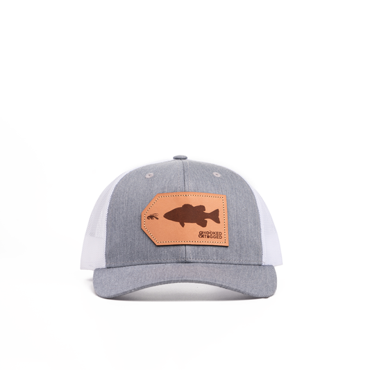 Hooked & Tagged  - Smallmouth Bass Patch Hat