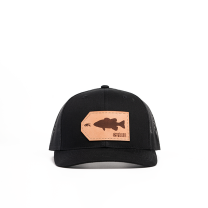 Hooked & Tagged  - Smallmouth Bass Patch Hat