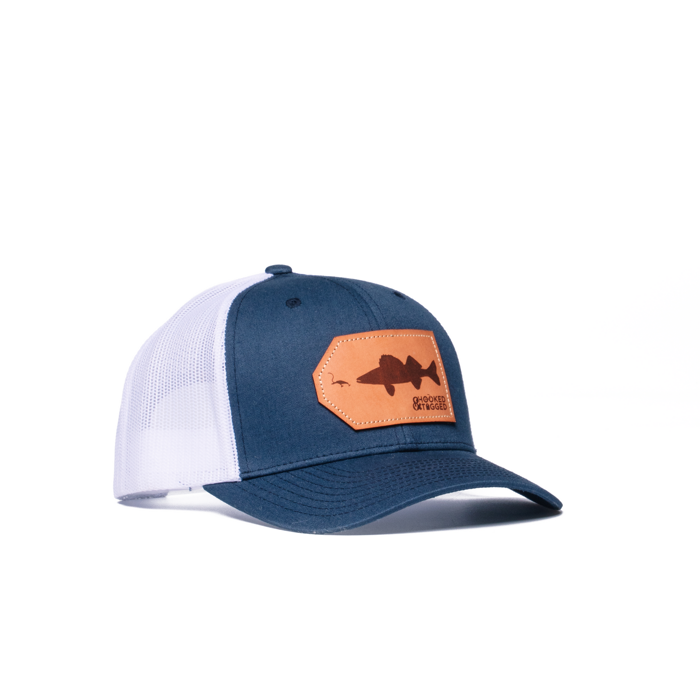 Hooked & Tagged  - Walleye Patch Hat