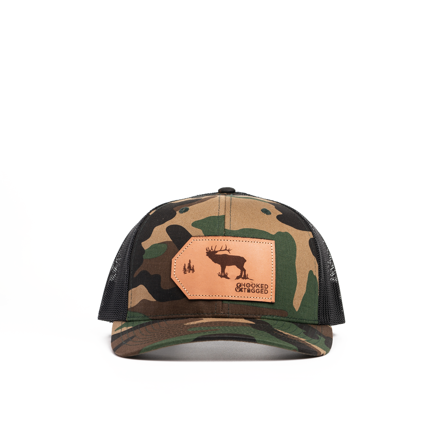 Hooked & Tagged  - Elk Patch Hat