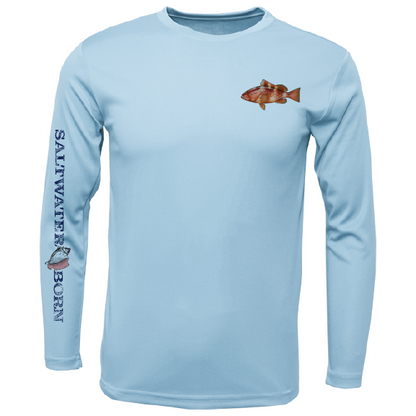 SK Grouper on Chest Long Sleeve UPF 50+ Dry-Fit Shirt