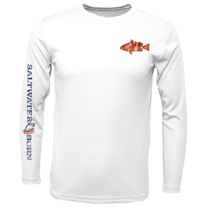 SK Grouper on Chest Long Sleeve UPF 50+ Dry-Fit Shirt