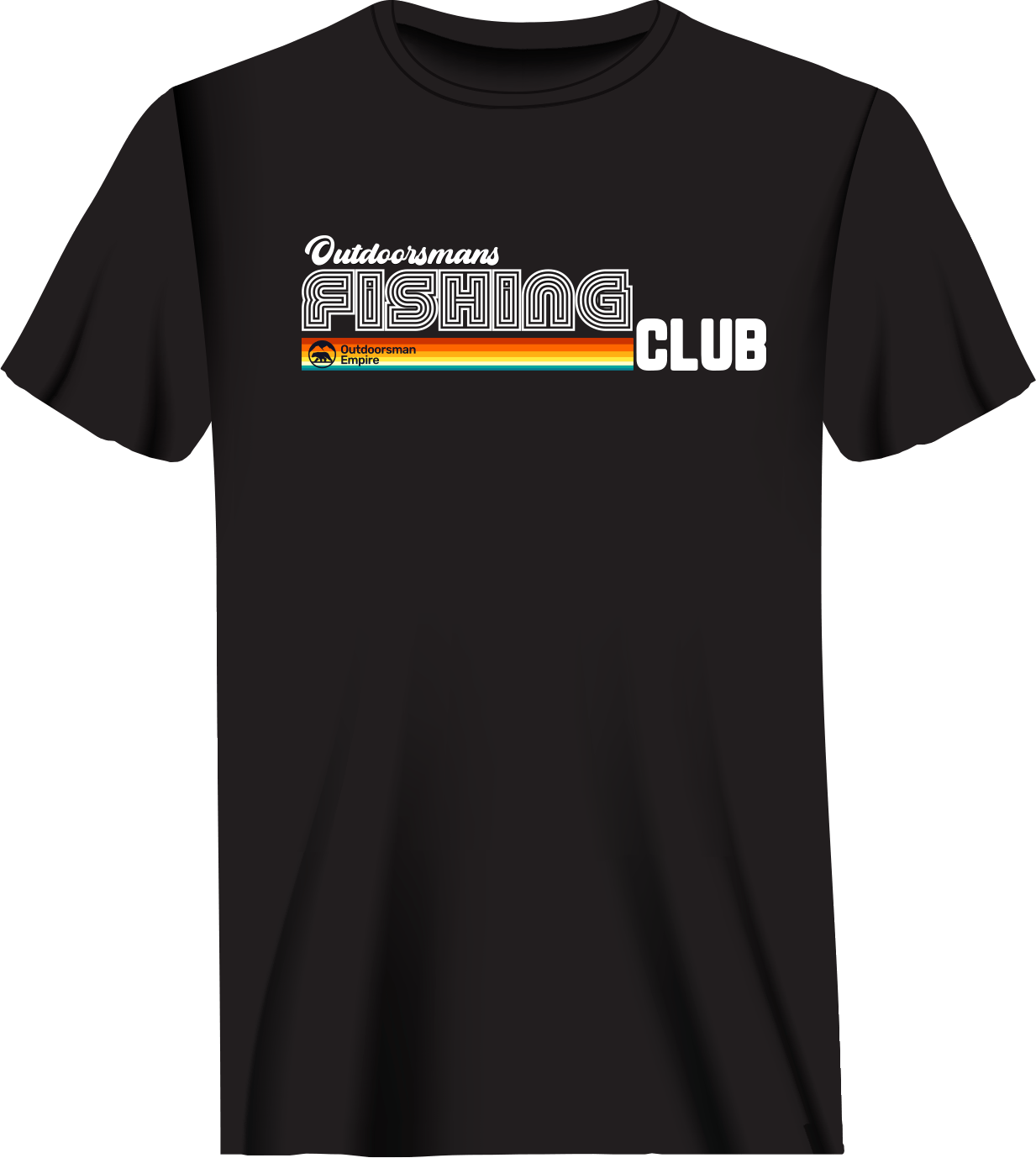 Outdoorzees Outdoorsman Fishing Club Disco Man T-Shirt