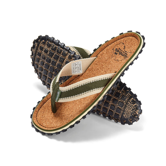 Gumbies Corker - Flip-Flops - Men's - Khaki