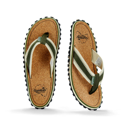 Gumbies Corker - Flip-Flops - Men's - Khaki