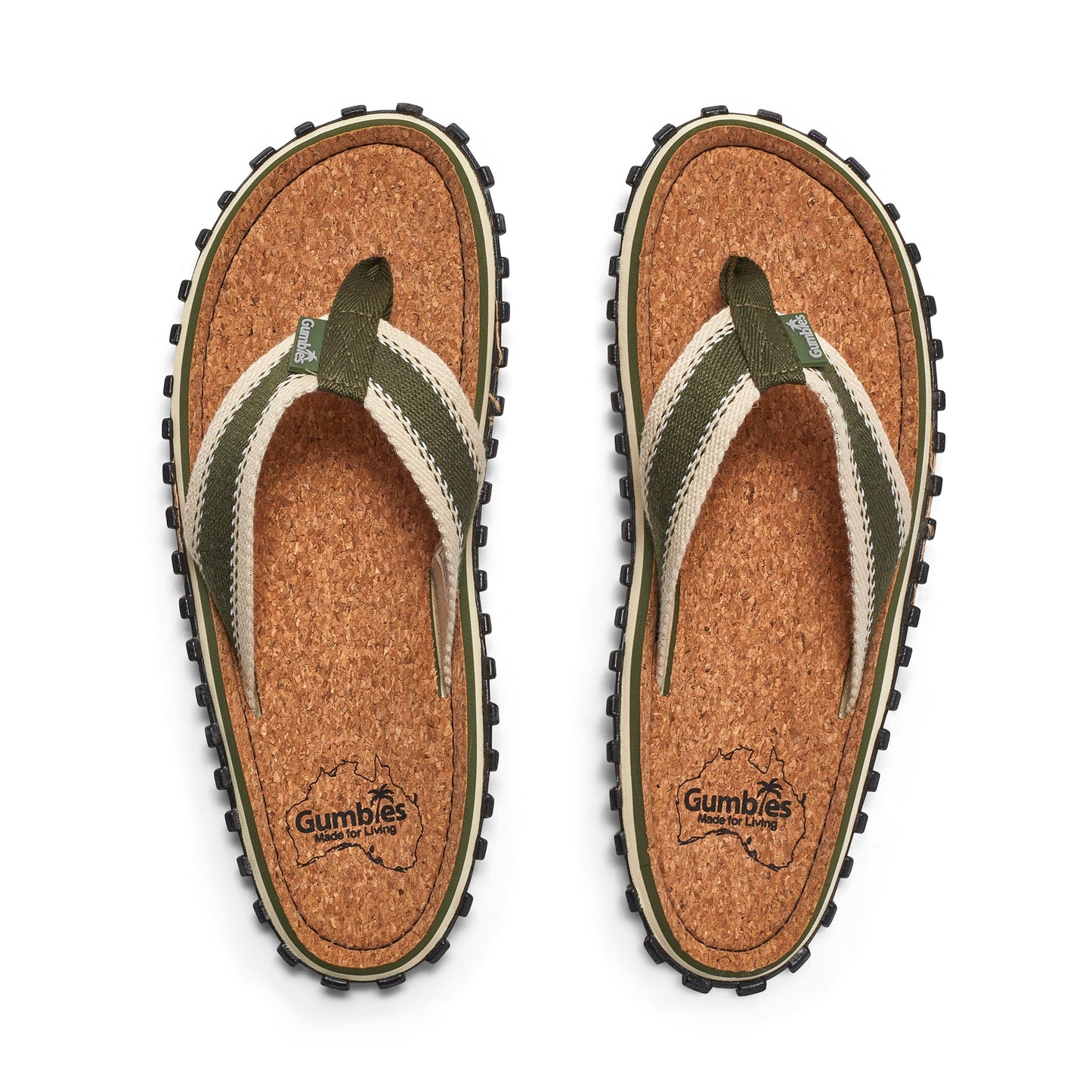 Gumbies Corker Flip-Flops - Women's - Khaki