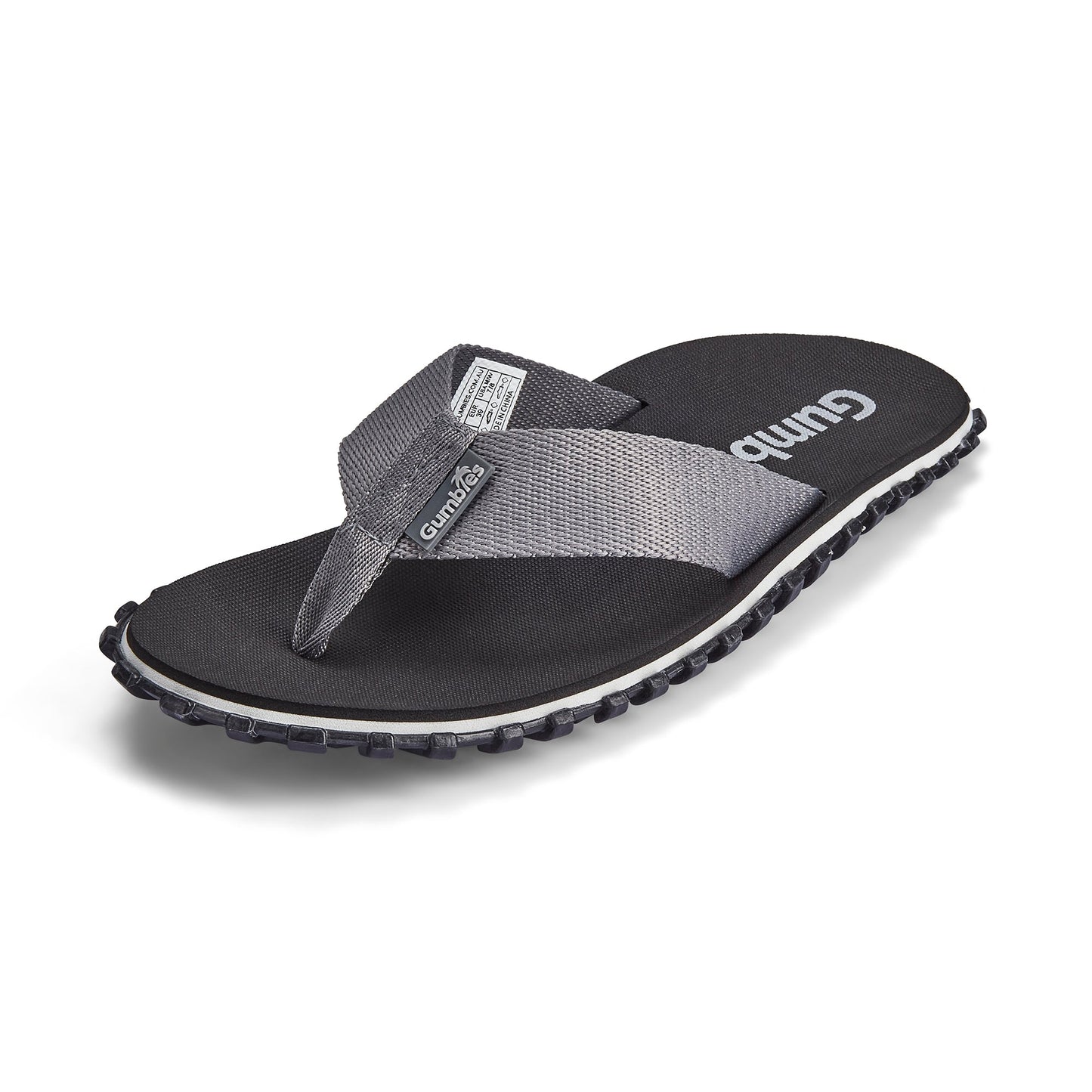 Gumbies Duckbill - Flip-Flops - Men's - Black & Grey