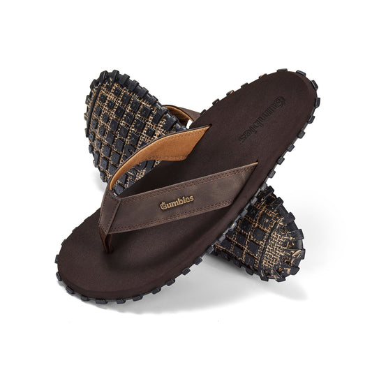 Gumbies Vegovert Flip-Flops - Men's - Brown