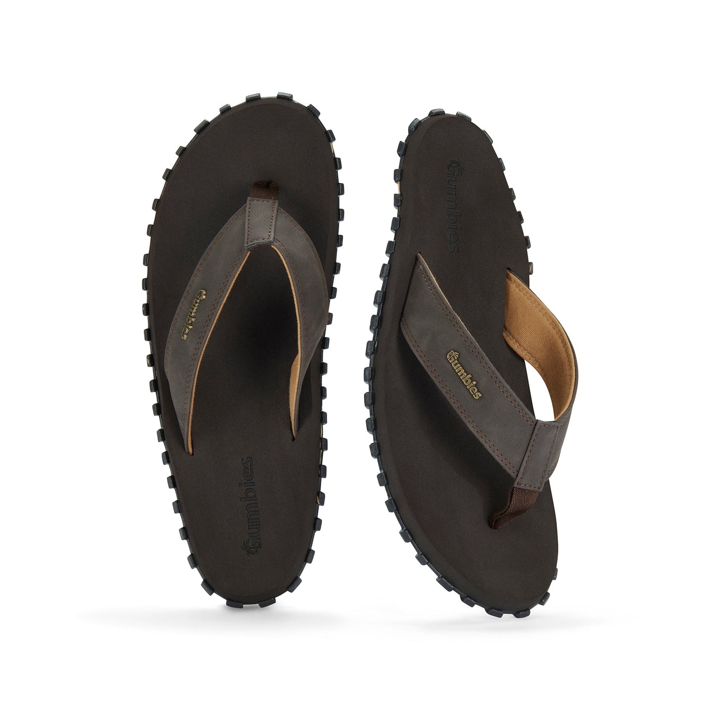 Gumbies Vegovert Flip-Flops - Men's - Brown