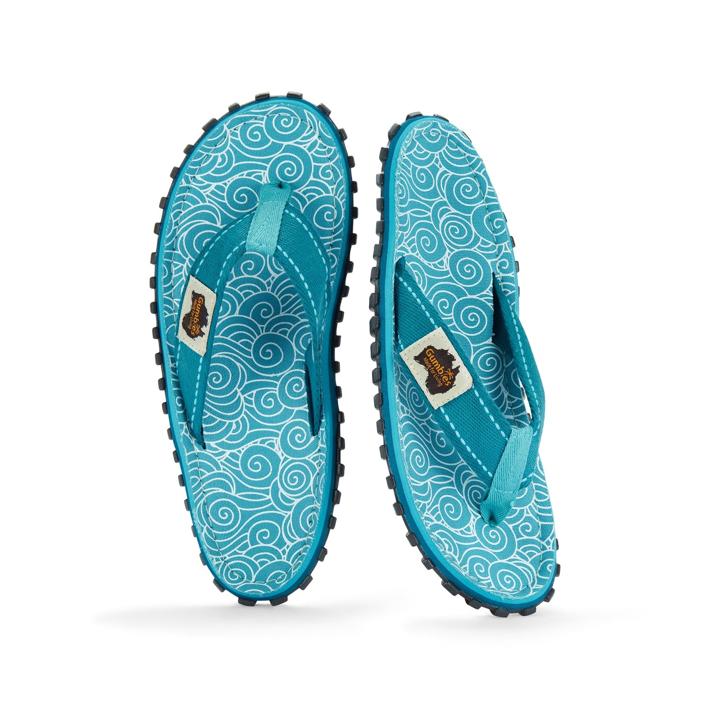 Gumbies Islander Flip-Flops - Women's - Turquoise Swirls
