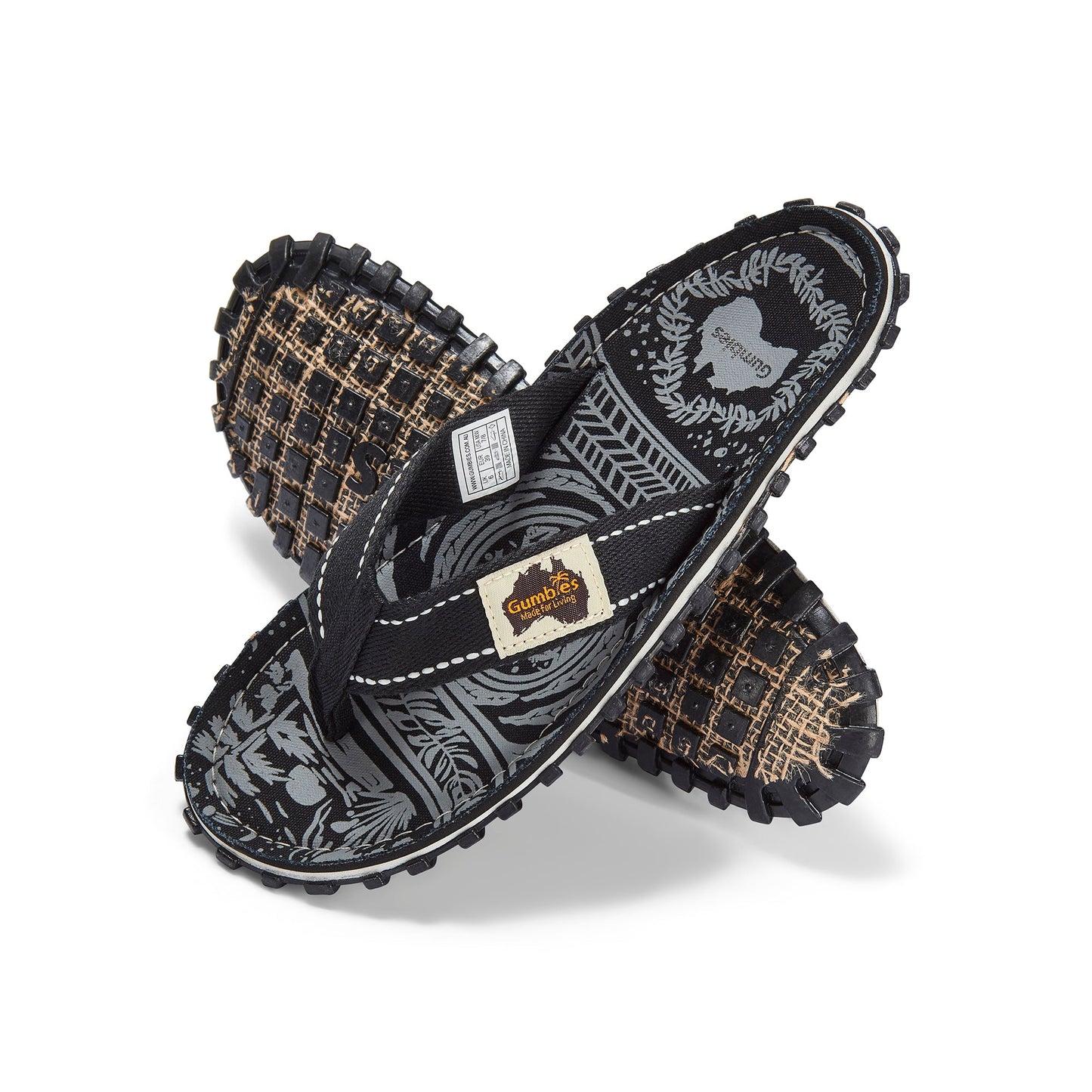 Gumbies Islander Flip-Flops - Men's - Midnight Black