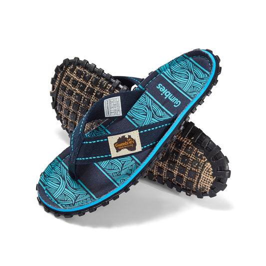 Gumbies Islander Flip-Flops - Men's - Navy Waves