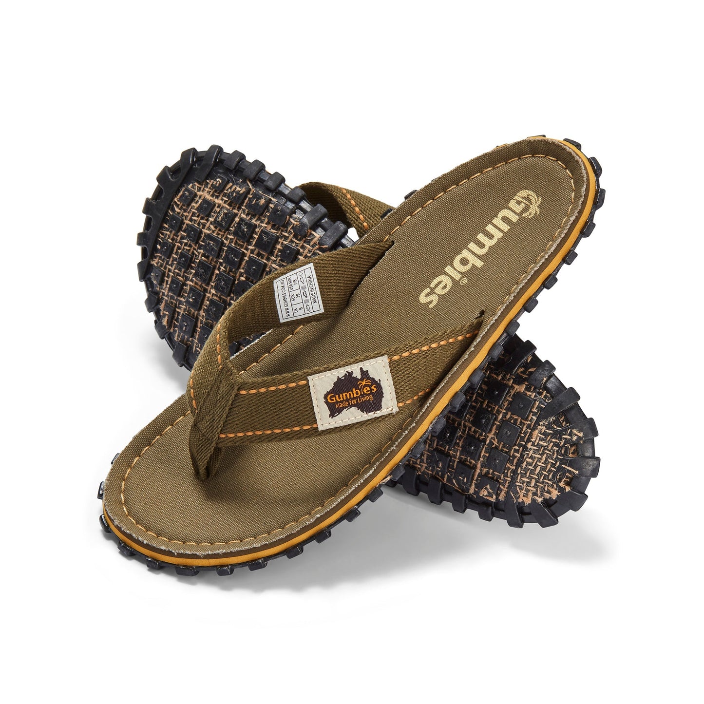 Gumbies Islander Flip-Flops - Men's - Classic Khaki