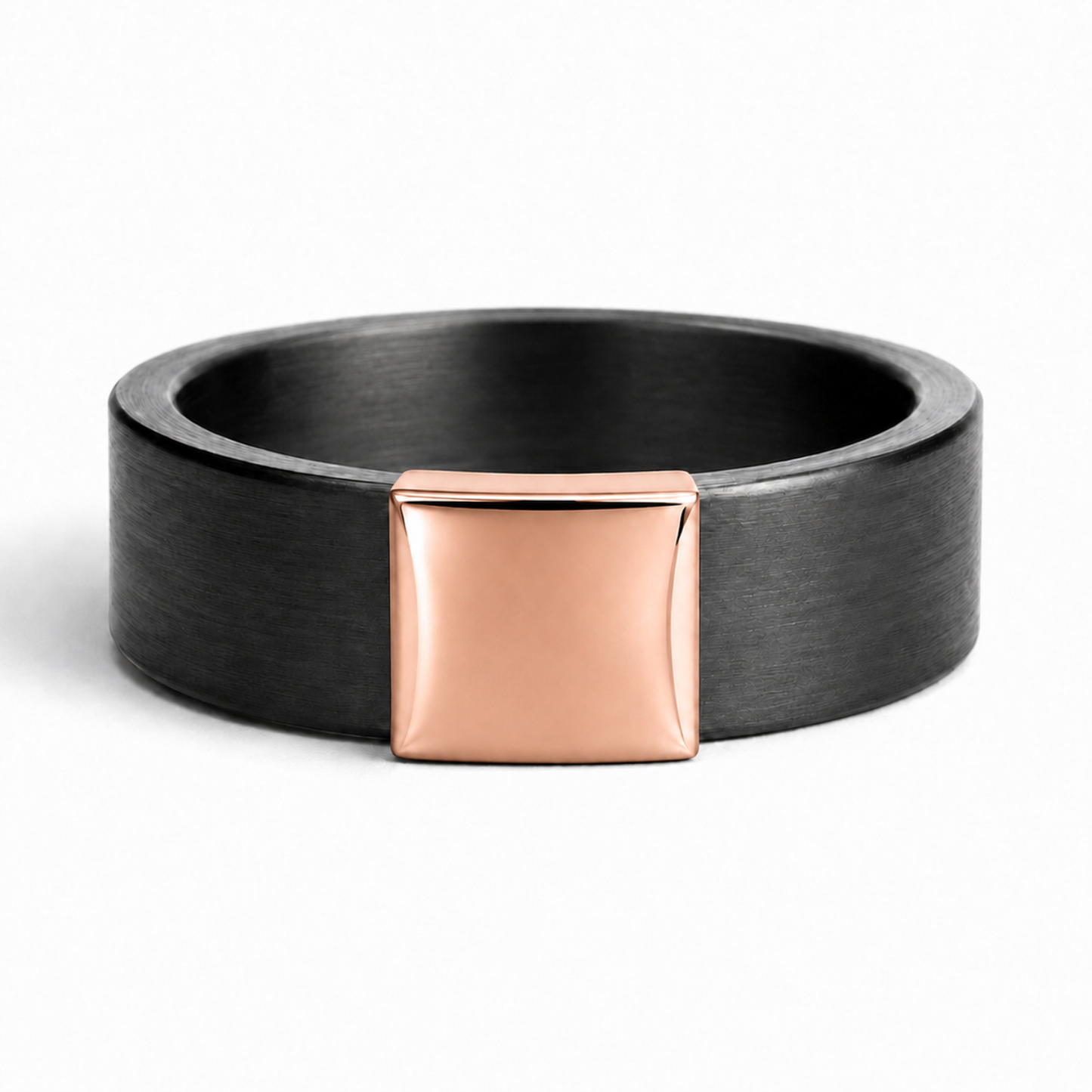 Everyday Outdoors Gunmetal 7mm 14kt Rose Gold Barrel Band