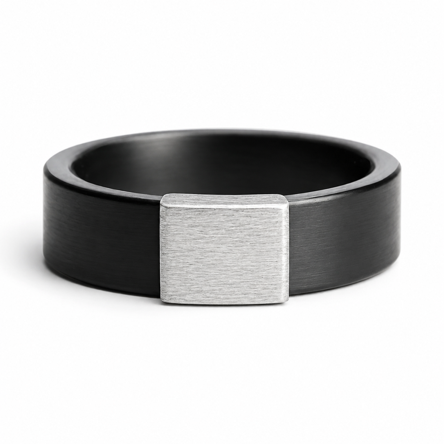 Everyday Outdoors Gunmetal 7mm 14kt White Gold Barrel Band