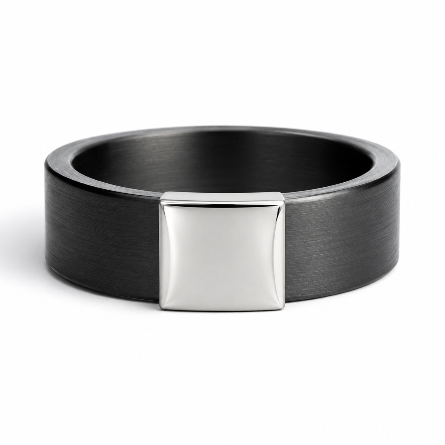 Everyday Outdoors Gunmetal 7mm 14kt White Gold Barrel Band