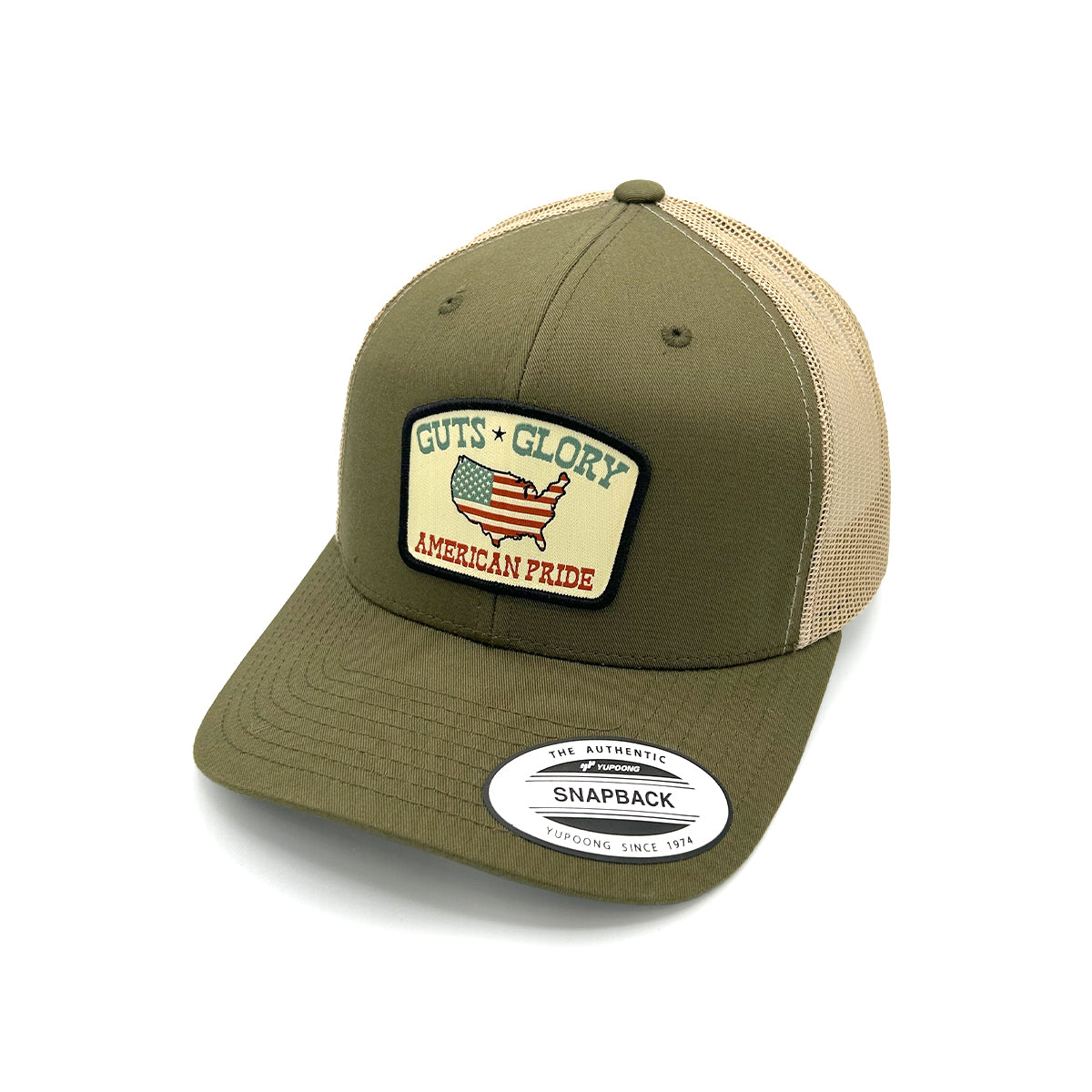 Shield Republic Guts Glory American Pride Woven Patch Hat