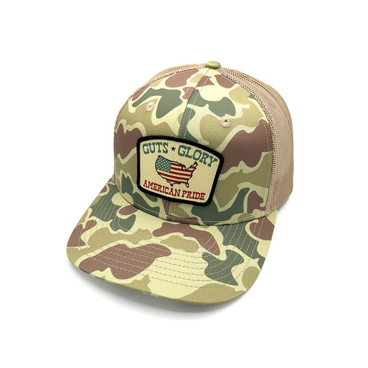 Shield Republic Guts Glory American Pride Woven Patch Hat