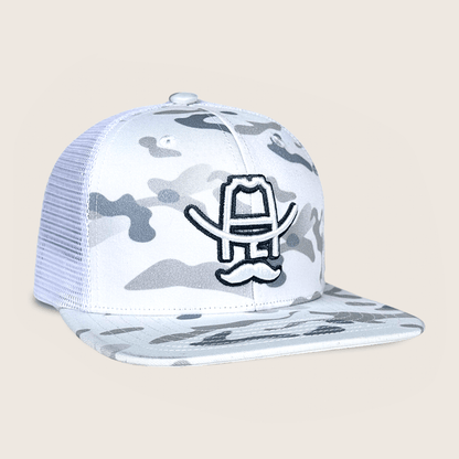 Cowboy Cool Hank 3D Hat - Snow Camo
