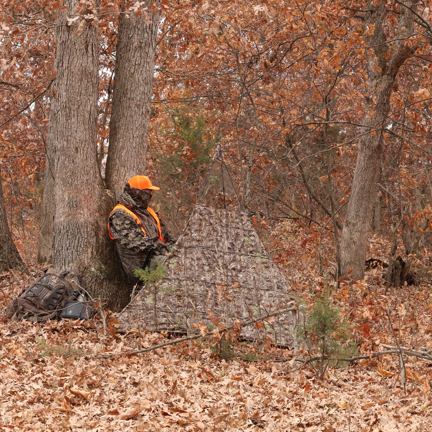 Nukem Hunting Hunting Blind - Mossy Oak Country Roots 3D Leafy