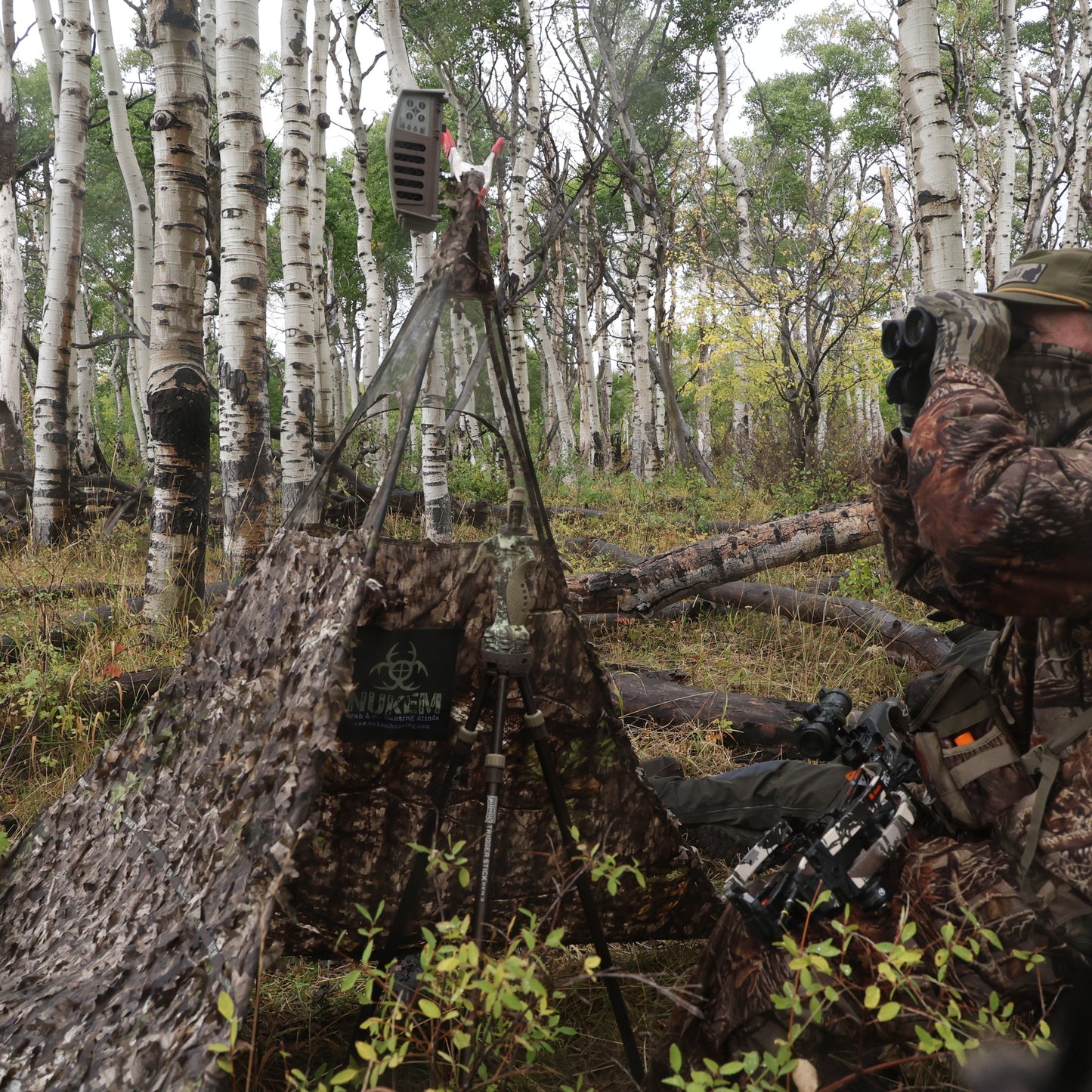 Nukem Hunting Hunting Blind - Mossy Oak Country Roots 3D Leafy