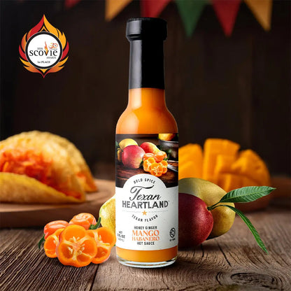 Texan Heartland Honey Ginger Mango Habanero Hot Sauce