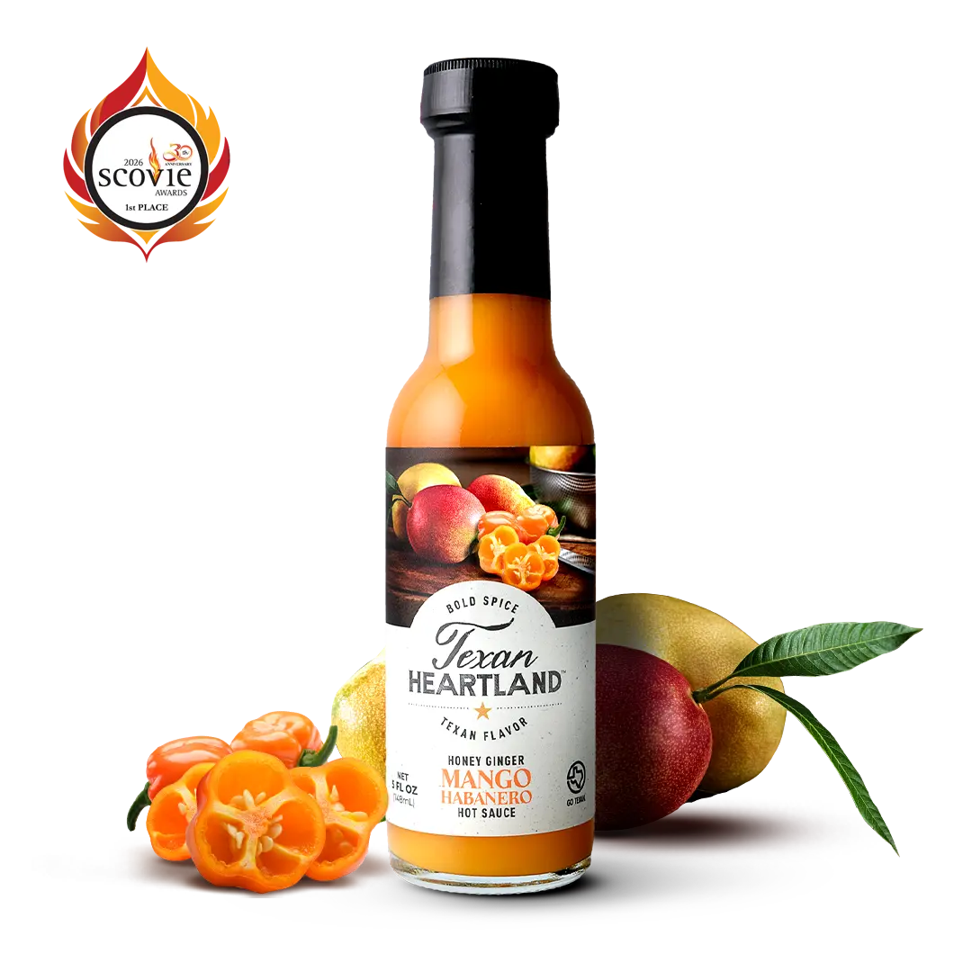 Texan Heartland Honey Ginger Mango Habanero Hot Sauce