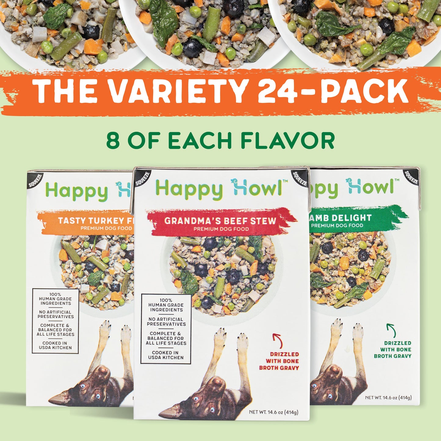 Happy Howl 100% Human-Grade Dog Food