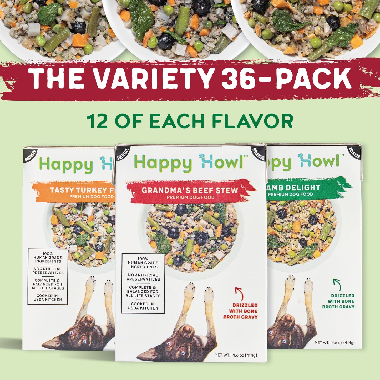 Happy Howl 100% Human-Grade Dog Food