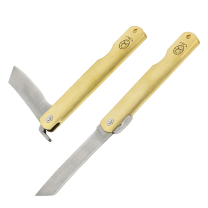 Kam Knife - HIGO - Brass Handle - Pocket Knife