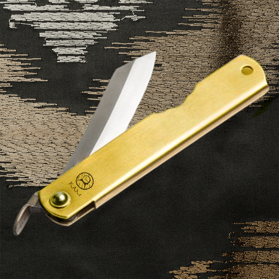 Kam Knife - HIGO - Brass Handle - Pocket Knife