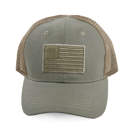 Highland Tactical American Flag Velcro - Trucker Mesh Hat
