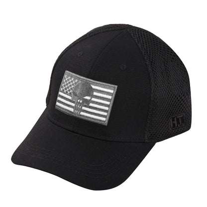 Highland Tactical American Flag/Punisher Skull - Soft Mesh