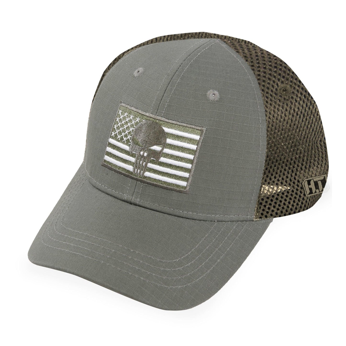 Highland Tactical American Flag/Punisher Skull - Soft Mesh