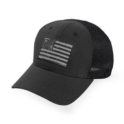 Highland Tactical Distressed American Flag - Soft Mesh