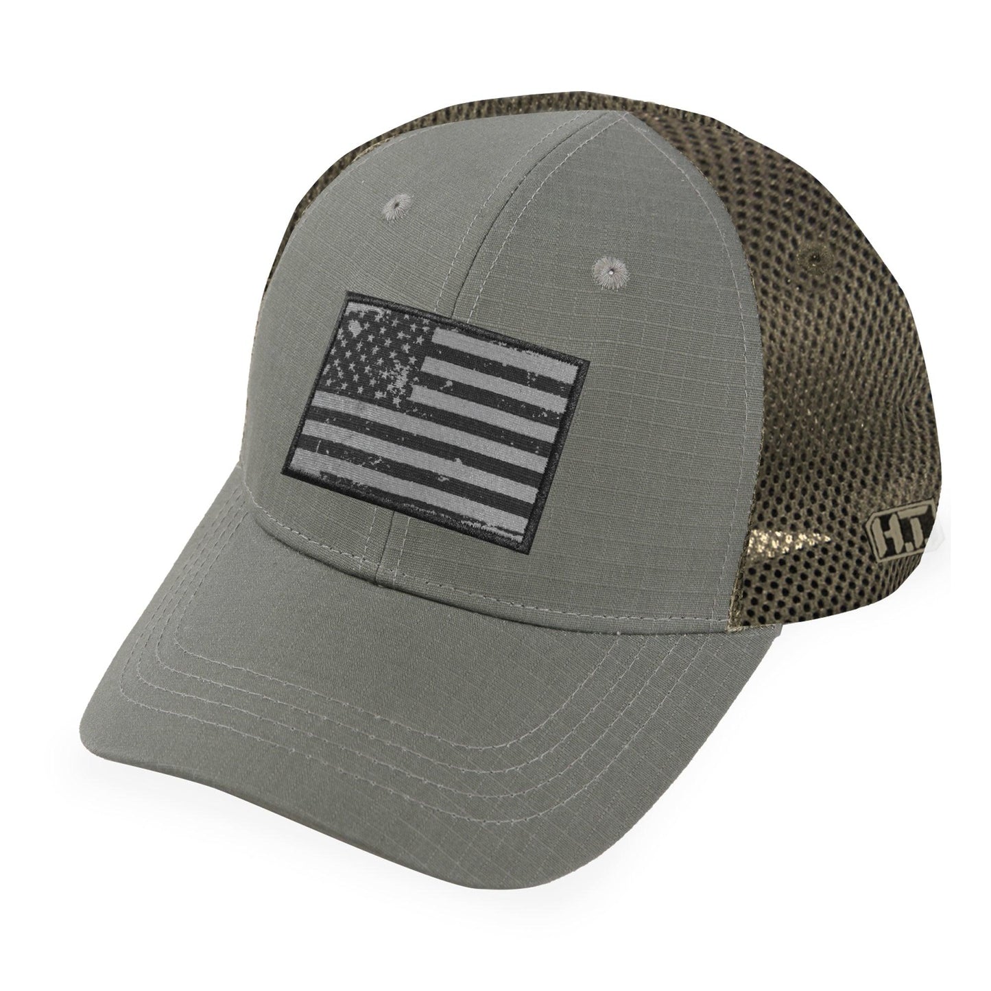 Highland Tactical Distressed American Flag - Soft Mesh