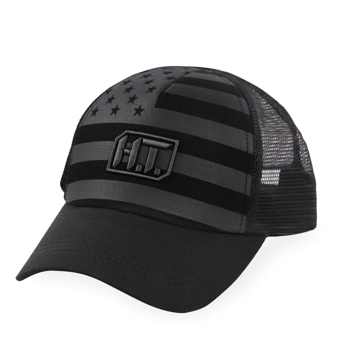 Highland Tactical US Flag w/HT Embroidery - Puff Trucker Mesh Hat