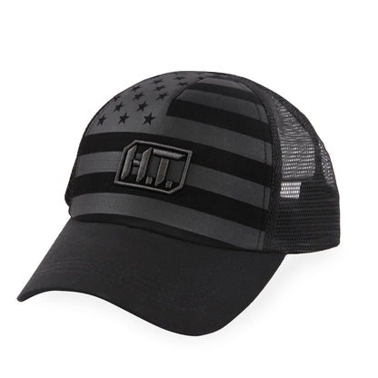 Highland Tactical US Flag w/HT Embroidery - Puff Trucker Mesh Hat
