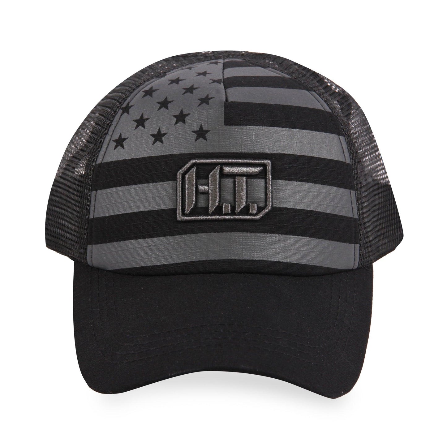 Highland Tactical US Flag w/HT Embroidery - Puff Trucker Mesh Hat