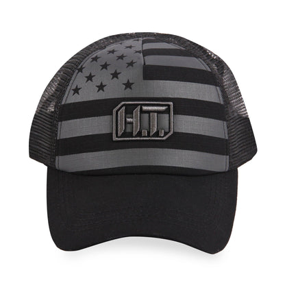 Highland Tactical US Flag w/HT Embroidery - Puff Trucker Mesh Hat