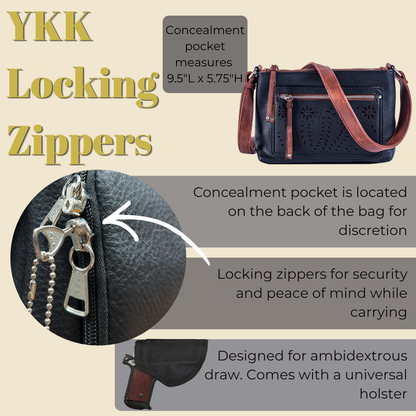 Concealed Carry Hailey Crossbody by Lady Conceal