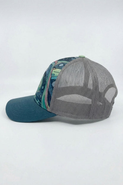 FisheWear HaliBorealis Abstract Trucker Hat