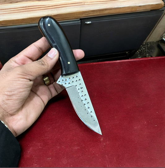 Texan Knives All-Season Premium Cowboy Belt Knife – Rasp Steel & Buffalo Horn