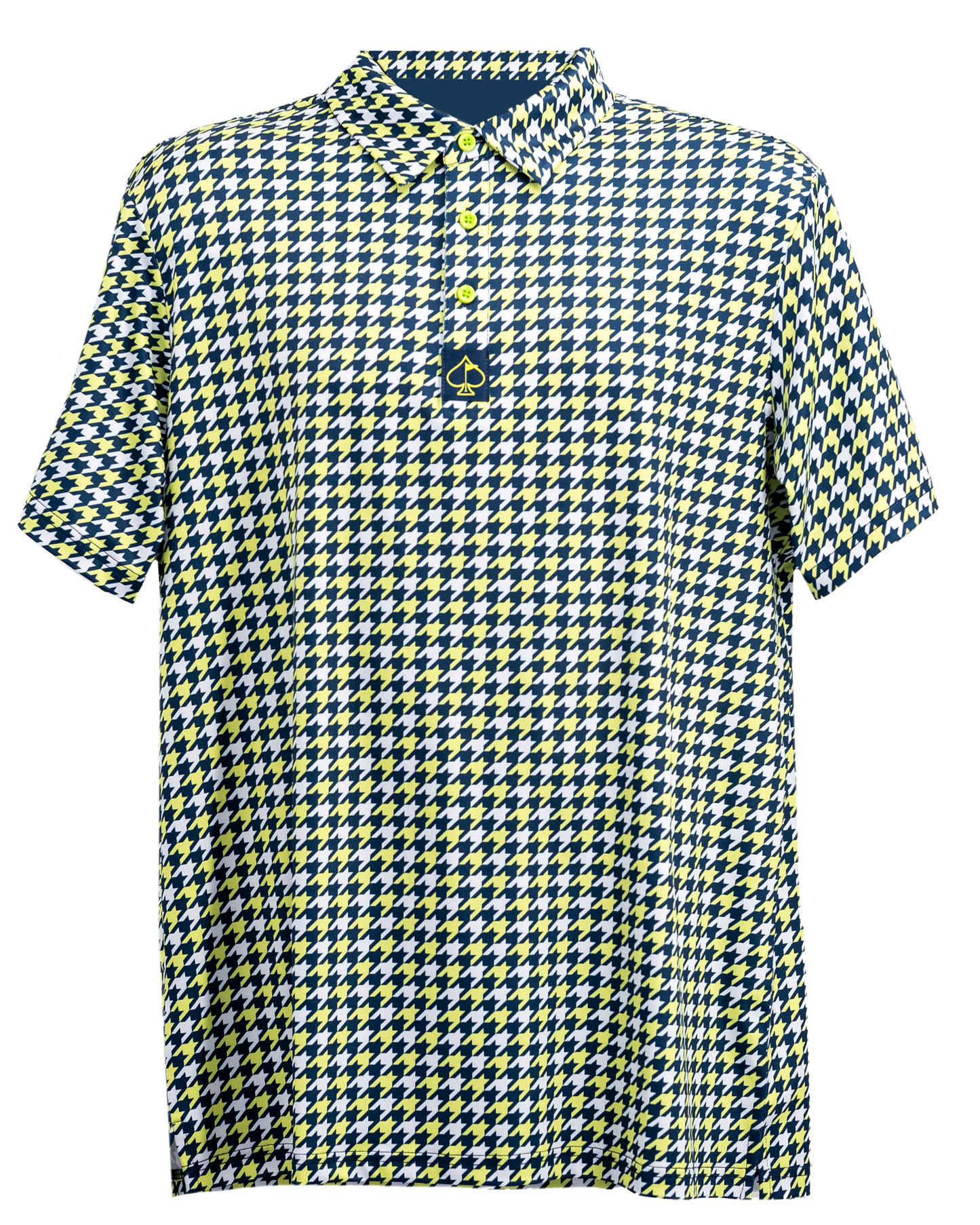 Pins and Aces Houndstooth Lime