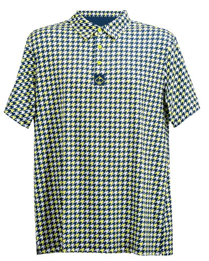 Pins and Aces Houndstooth Lime