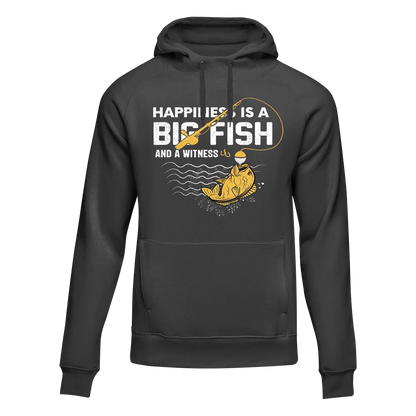 Outdoorzees Happiness Is A Big Fish Unisex Hoodie