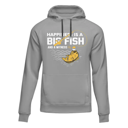 Outdoorzees Happiness Is A Big Fish Unisex Hoodie